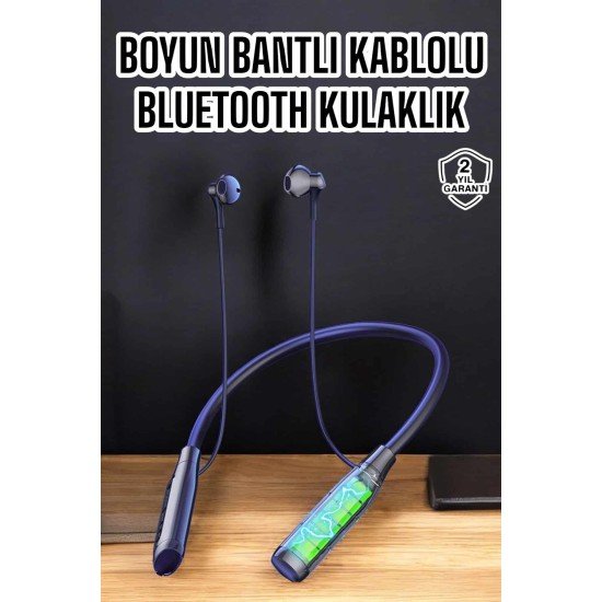 Yeni Nesil Bluetooth Kulaklık Kablolu Kulak İçi Dijital Göstergeli