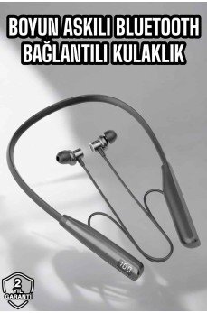 Boyun Bantlı Bluetooth Kulaklık Yüksek Ses Kaliteli 100 Saat Kulaklık