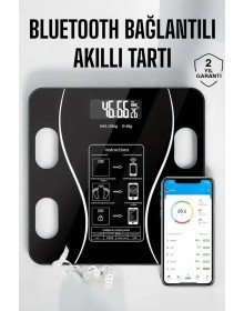 Akıllı Tartı Bluetooth Bağlantılı Yağ Ölçebilen Tartı Yeni Nesil
