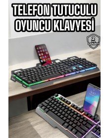 Klavyesi Q Klavye RGB Işıklı Mouse Hediyeli