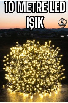 Led Işık 10 Metre Gün Işığı Parlak ve Doğal Ağaç Süsleme