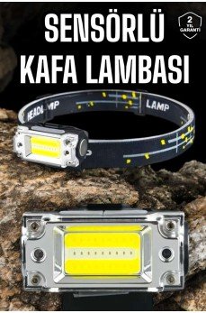 Kafa Lambası Kamp Feneri Balıkçı Feneri Başlıklı Suya Dayanıklı