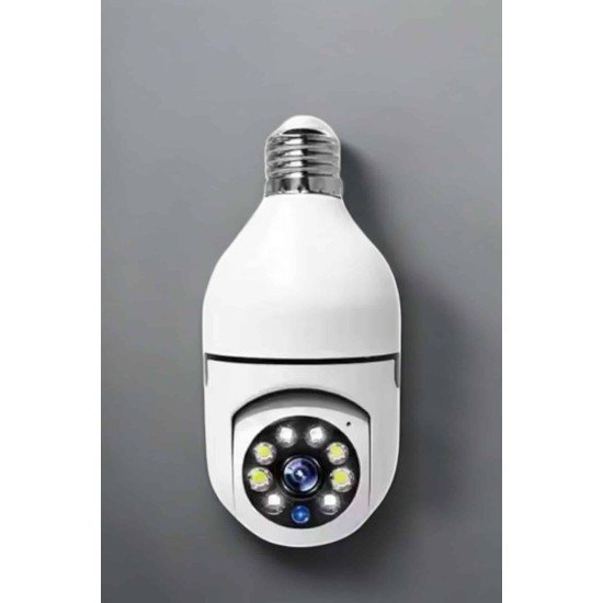 Ampul Görünümlü Güvenlik Kamerası Duylu Wifi Kamerası Dönebilen Ampul Görünümlü Güvenlik Kamerası Duylu Wifi Kamerası Dönebilen