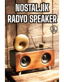 Nostaljik Görünümlü Bluetooth Bağlantılı Speaker