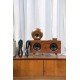 Bluetooth Hoparlör Ahşap Klasik Retro Gramofon Bluetooth Müzik Kutusu