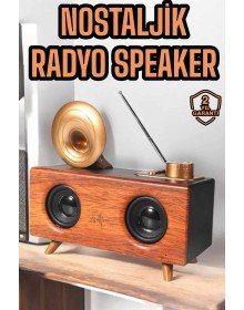 Çalar Radyo Müzik Kutusu Nostaljik Hoparlör Speaker