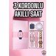 Akıllı Saat Amoled Ekran 3 Kordonlu Aksesuar Hediyeli Sesli Görüşme Akıllı Saat Amoled Ekran 3 Kordonlu Aksesuar Hediyeli Sesli Görüşme
