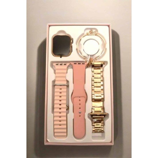 Akıllı Saat Amoled Ekran 3 Kordonlu Aksesuar Hediyeli Sesli Görüşme Akıllı Saat Amoled Ekran 3 Kordonlu Aksesuar Hediyeli Sesli Görüşme