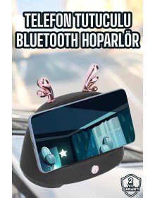 Bluetooth Hoparlör Telefon Tutuculu Akıllı Hoparlör Uzun Pil Ömrü