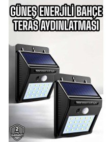 Solar Güneş Enerji Panelli Sensörlü Lamba Enerji Tasarruflu