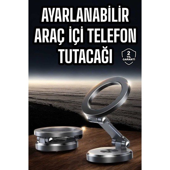 Araç İçi Telefon Tutacağı Manyetik Tasarım Ayarlanabilir