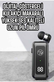 Kablolu Bluetooth Kulaklık Kulak İçi Stereo Mikrofonlu Dijital Göstergeli Kablolu Bluetooth Kulaklık Kulak İçi Stereo Mikrofonlu Dijital Göstergeli