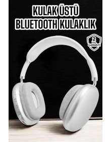 P9 Plus Kablosuz Kulak Üstü Bluetooth Kulaklık Beyaz Yüksek Ses Kaliteli