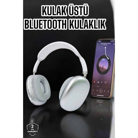 P9 Plus Kablosuz Kulak Üstü Bluetooth Kulaklık Beyaz Mikrofonlu Kulaküstü Kablosuz Kulaklık P9 Plus Kablosuz Kulak Üstü Bluetooth Kulaklık Beyaz Mikrofonlu Kulaküstü Kablosuz Kulaklık