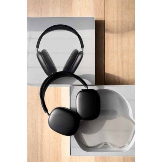 P9 Plus Kulaklık Siyah Bluetooth Bağlantılı Kulak Üstü Kablosuz ANC Özelliği