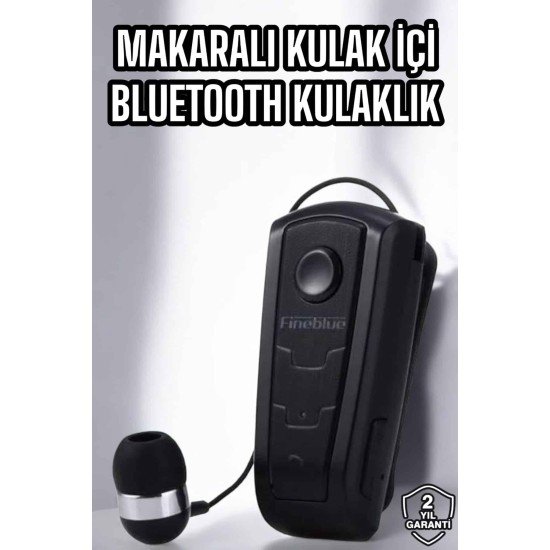 Makaralı Bluetooth Kulaklık Çağrı Cevaplama Kablolu Uzun Pil Ömrü
