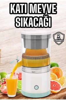 Taşınabilir Kablosuz Taşınabilir Şarjlı Narenciye Sıkacağı Portakal Meyve Sıkacağı Çift Bıçaklı