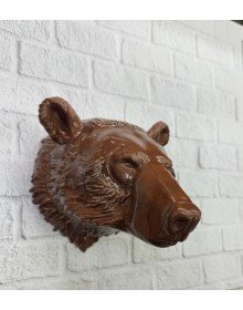 Dekoratif Ayı Duvar Heykeli Asılabilir Hediyelik 25x19 cm