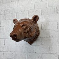 Ayı Başı Duvar Dekoru Modern Asılabilir Heykel 25x19 cm