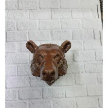 Dekoratif Ayı Duvar Heykeli Asılabilir Hediyelik 25x19 cm