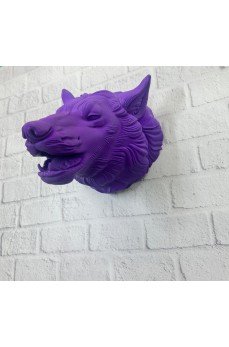 Mor Kurt Figürü Duvar Aksesuarı