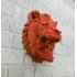 Gold Kırmızı Aslan Duvar Dekoru Asılabilir Hediyelik 3D Heykel 20x21 cm