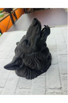 Siyah Ayı Figürü Duvar Dekoru Asılabilir Hediyelik Heykel 25x19 cm