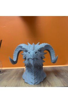 Asılabilir / Masaüstü Ejderha Modeli 3D Dekoratif Heykel 22x17 cm