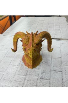 Altın Kırmızı Ejderha Figürü