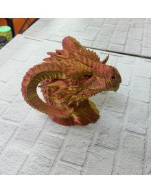 Dekoratif Gold Ejderha Heykeli Koleksiyonluk Fantastik Tasarım