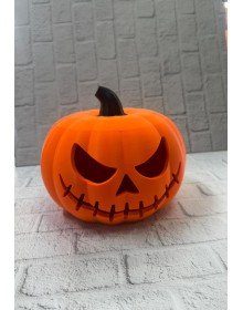 Kapaklı Balkabağı Dekor Kutusu 21×15 cm Halloween Temalı Saklama