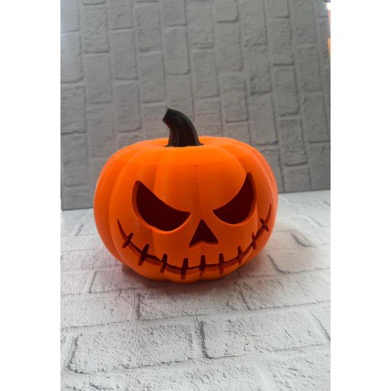 Kapaklı Balkabağı Dekor Kutusu 21×15 cm Halloween Temalı Saklama Kapaklı Balkabağı Dekor Kutusu 21×15 cm Halloween Temalı Saklama