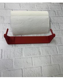 Dekoratif Kırmızı Kağıt Havlu Tutucu Duvar Askılı Model