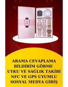 Wireless Şarjlı Akıllı Saat ve Dijital Göstergeli Kablosuz Bluetooth Kulaklık Nabız Ölçer