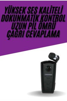 Yaka Kulaklığı Andorid Tüm Cep Telefonlarına Uyumlu Mikrofonlu Titreşimli Makaralı