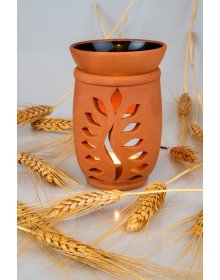 Yaprak Model  El Yapımı Çömlek Buhurdanlık Tütsülük