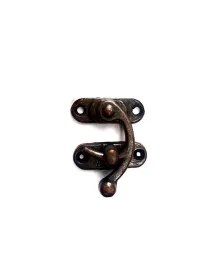 Yay Gözü, Ahşap Kutu Klipsi - Küçük 28x33 mm, Antik, 1 Adet