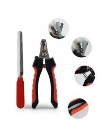 Yaylı Evcil Hayvan Tırnak Makası - Paslanmaz Çelik Törpülü Set