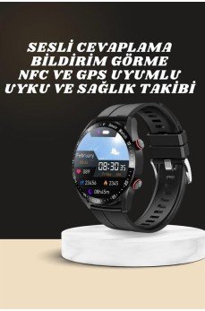 Yeni Model Akıllı Saat GPS Uyumlu Uyku ve Sağlık Takibi Sesli Görüşme