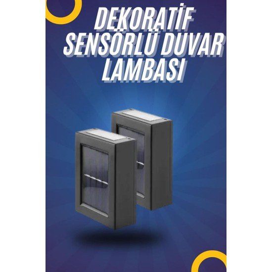 Yeni Model Solar Çift Taraflı Duvar Lambası Dekoratif Duvar Lambası Yeni Model Solar Çift Taraflı Duvar Lambası Dekoratif Duvar Lambası