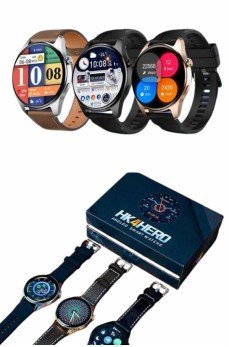 Yeni Nesil Akıllı Saat Çift Kordonlu 1.5 Inç Yuvarlak Ekran GPS ve NFC Uyumlu Yeni Nesil Akıllı Saat Çift Kordonlu 1.5 Inç Yuvarlak Ekran GPS ve NFC Uyumlu