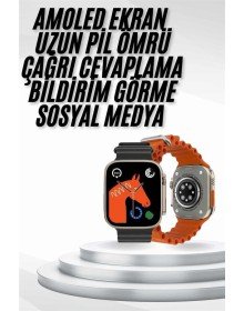 Yeni Nesil Akıllı Saat Müzik Dinleme Bildirim Görme Sesli Asistan Desteği