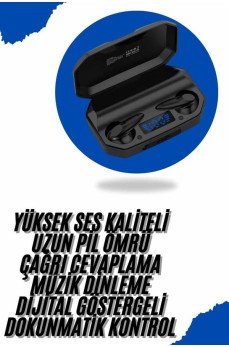 Yeni Nesil Android ve İOS Uyumlu Siyah Profesyonel  Kulaklığı