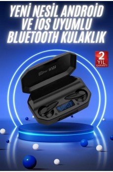 Yeni Nesil Android ve İOS Uyumlu Siyah Profesyonel  Kulaklığı