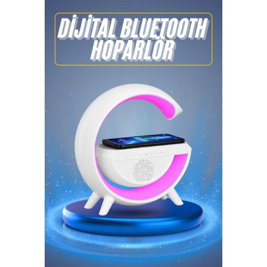 Yeni Nesil Bluetooth Hoparlör Speaker 5.0 Taşınabilir G Şeklinde Powerbankli