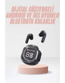 Yeni Nesil Bluetooth Kulaklık Dijital Göstergeli  Dokunmatik 5.3 Kablosuz