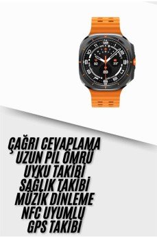 Yeni Nesil Çağrı Cevaplayabilen 47 MM Titreşimli Çok Fonksiyonlu Akıllı Saat