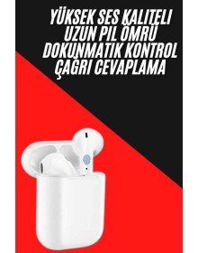 Yeni Nesil Çift Mikrofonlu Dokunmatik Kablosuz Bluetooth Kulaklık