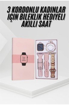 Yeni Nesil Kadın Akıllı Saat Rose Gold Android ve İos Uyumlu Yeni Nesil Kadın Akıllı Saat Rose Gold Android ve İos Uyumlu