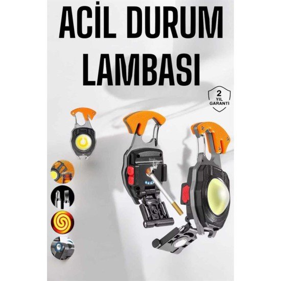 yeni nesil Kamp Feneri Çok Fonksiyonlu Fener Anahtarlık Usb Çakmaklı Cam Kırıcı Kemer Kesici Açacak yeni nesil Kamp Feneri Çok Fonksiyonlu Fener Anahtarlık Usb Çakmaklı Cam Kırıcı Kemer Kesici Açacak